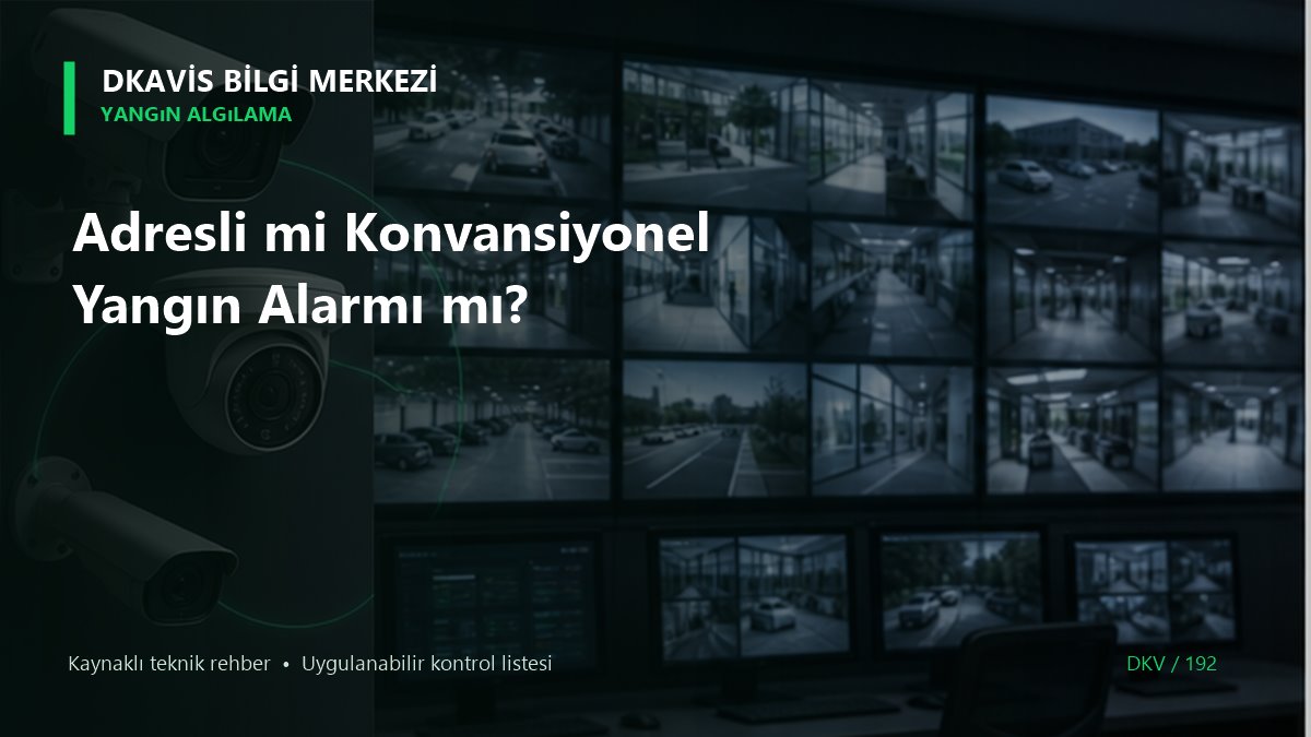Adresli mi Konvansiyonel Yangın Alarmı mı? teknik rehber kapak görseli