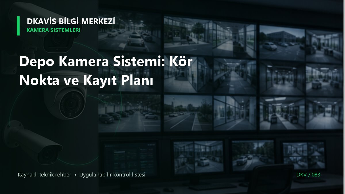 Depo Kamera Sistemi: Kör Nokta ve Kayıt Planı