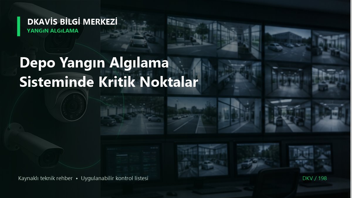 Depo Yangın Algılama Sisteminde Kritik Noktalar teknik rehber kapak görseli
