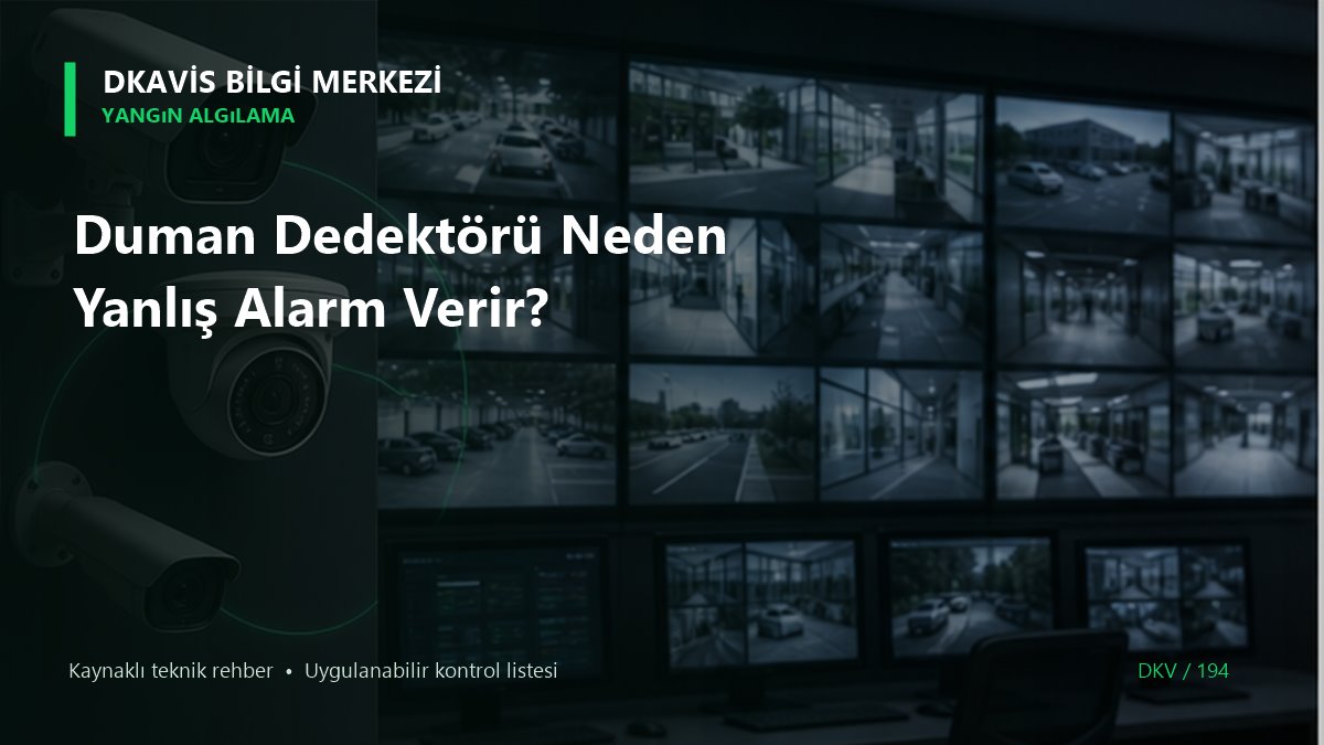 Duman Dedektörü Neden Yanlış Alarm Verir? teknik rehber kapak görseli