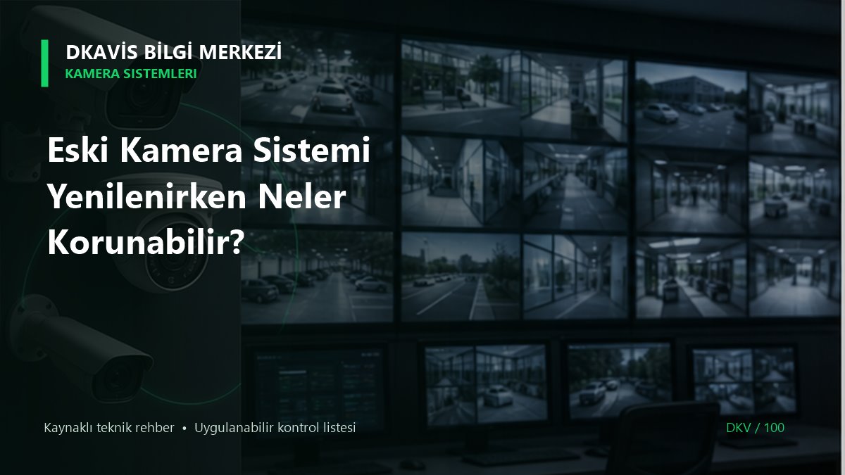 Eski Kamera Sistemi Yenilenirken Neler Korunabilir? teknik rehber kapak görseli