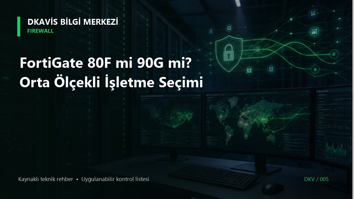 FortiGate 80F mi 90G mi? Orta Ölçekli İşletme Seçimi