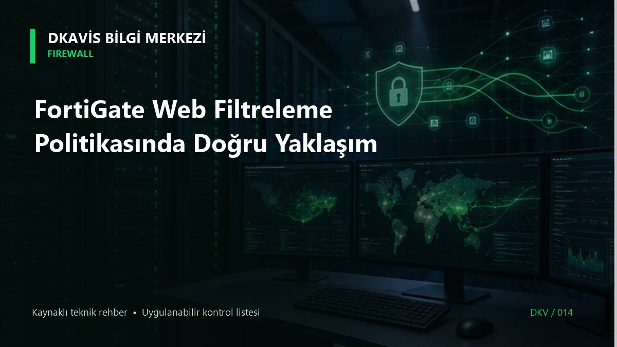 FortiGate Web Filtreleme Politikasında Doğru Yaklaşım