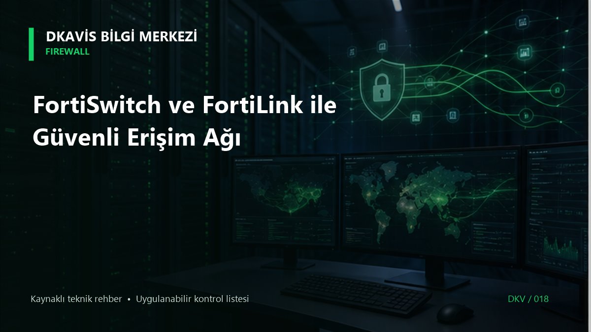 FortiSwitch ve FortiLink ile Güvenli Erişim Ağı teknik rehber kapak görseli