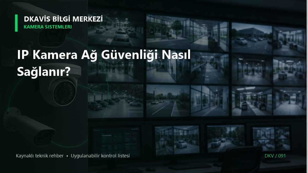 IP Kamera Ağ Güvenliği Nasıl Sağlanır? teknik rehber kapak görseli