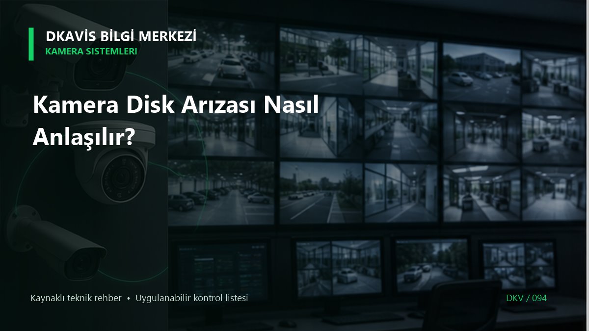 Kamera Disk Arızası Nasıl Anlaşılır? teknik rehber kapak görseli