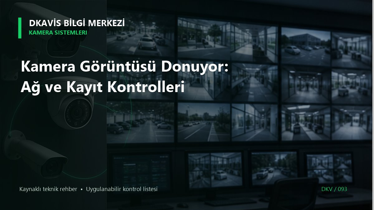 Kamera Görüntüsü Donuyor: Ağ ve Kayıt Kontrolleri