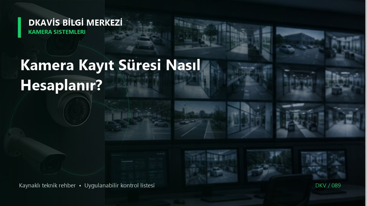 Kamera Kayıt Süresi Nasıl Hesaplanır? teknik rehber kapak görseli