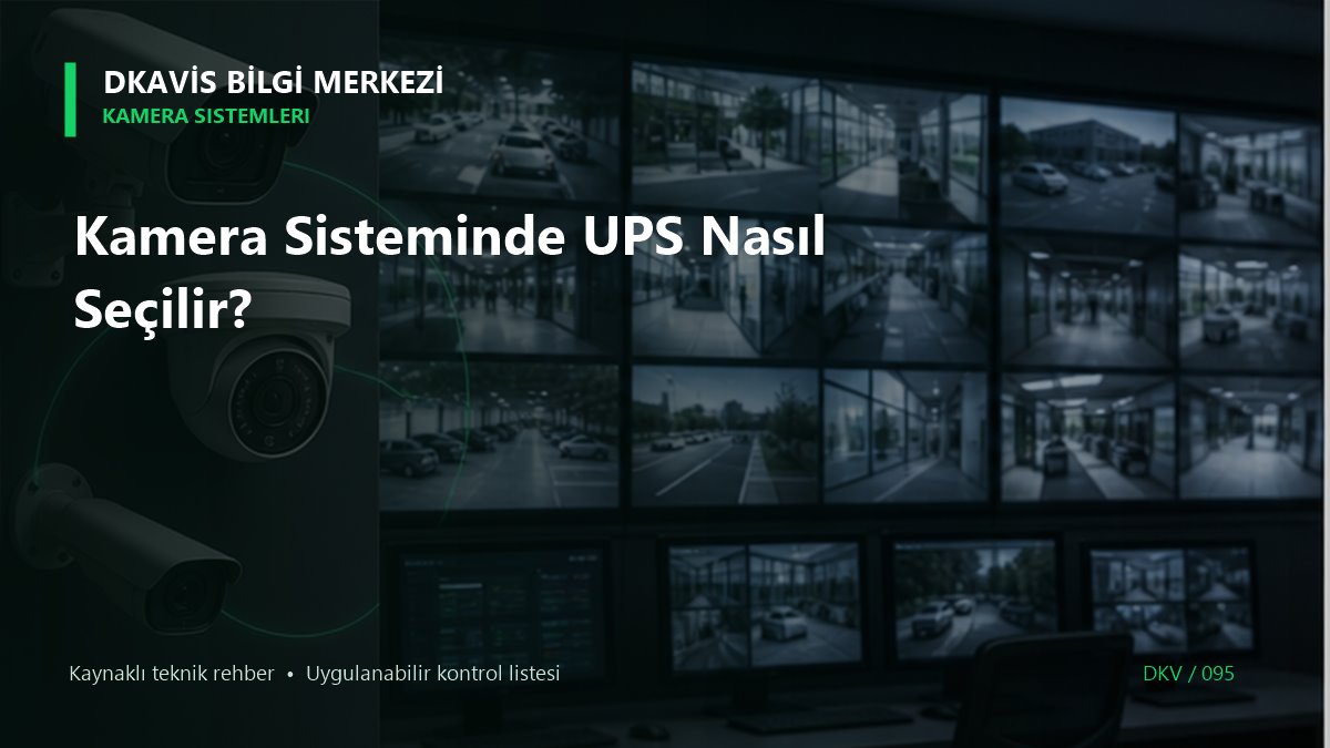 Kamera Sisteminde UPS Nasıl Seçilir? teknik rehber kapak görseli