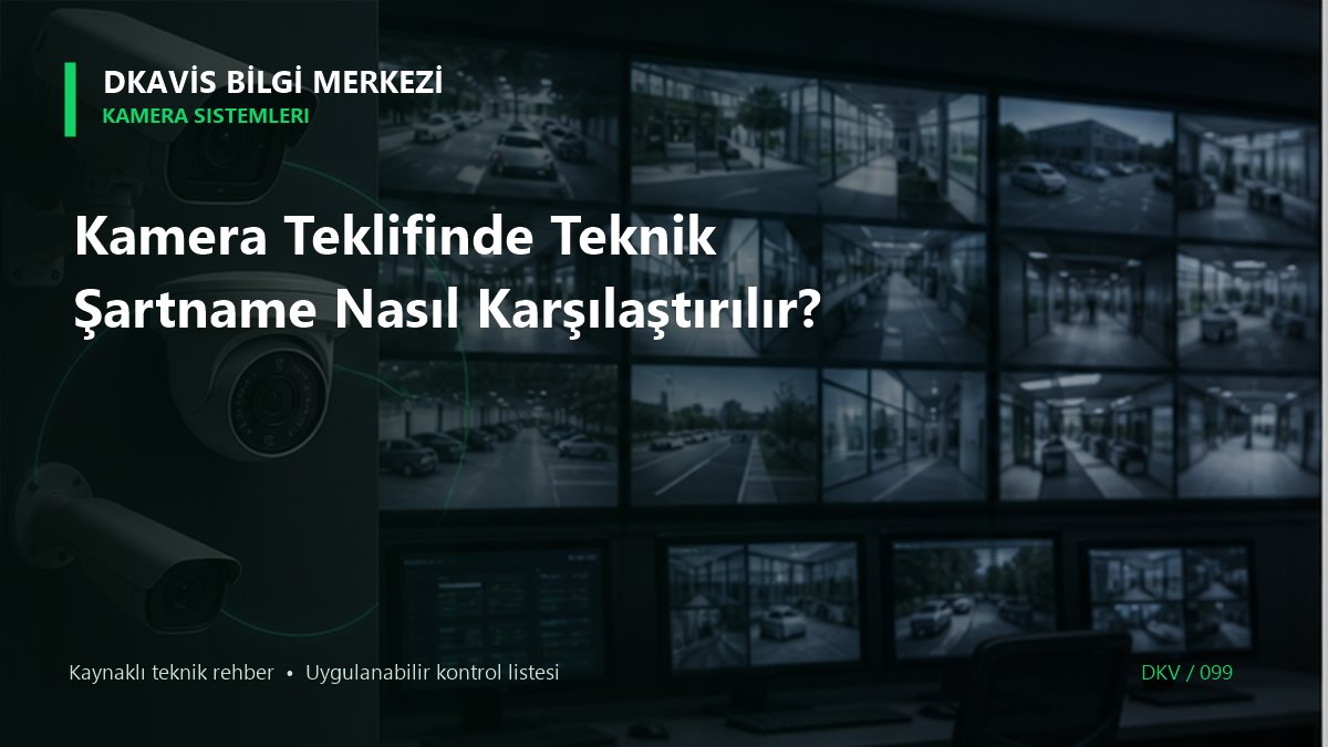 Kamera Teklifinde Teknik Şartname Nasıl Karşılaştırılır? teknik rehber kapak görseli