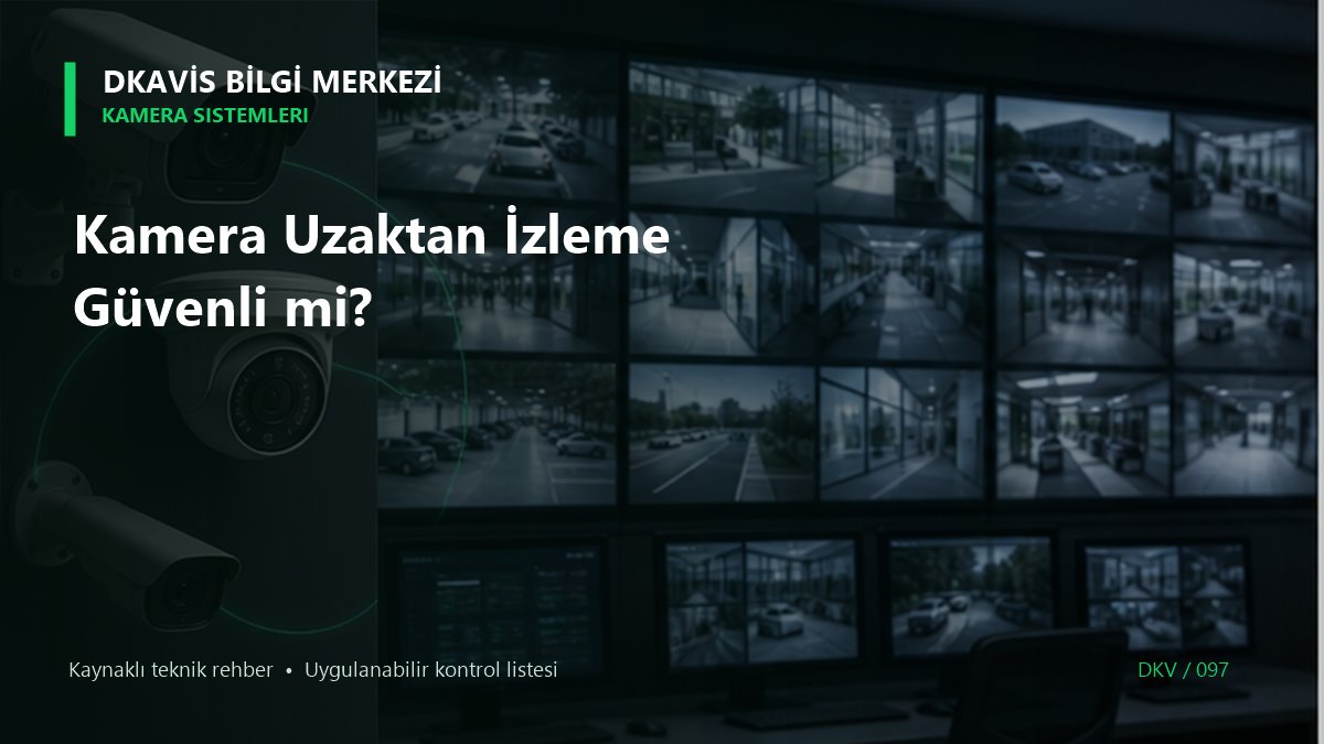 Kamera Uzaktan İzleme Güvenli mi?