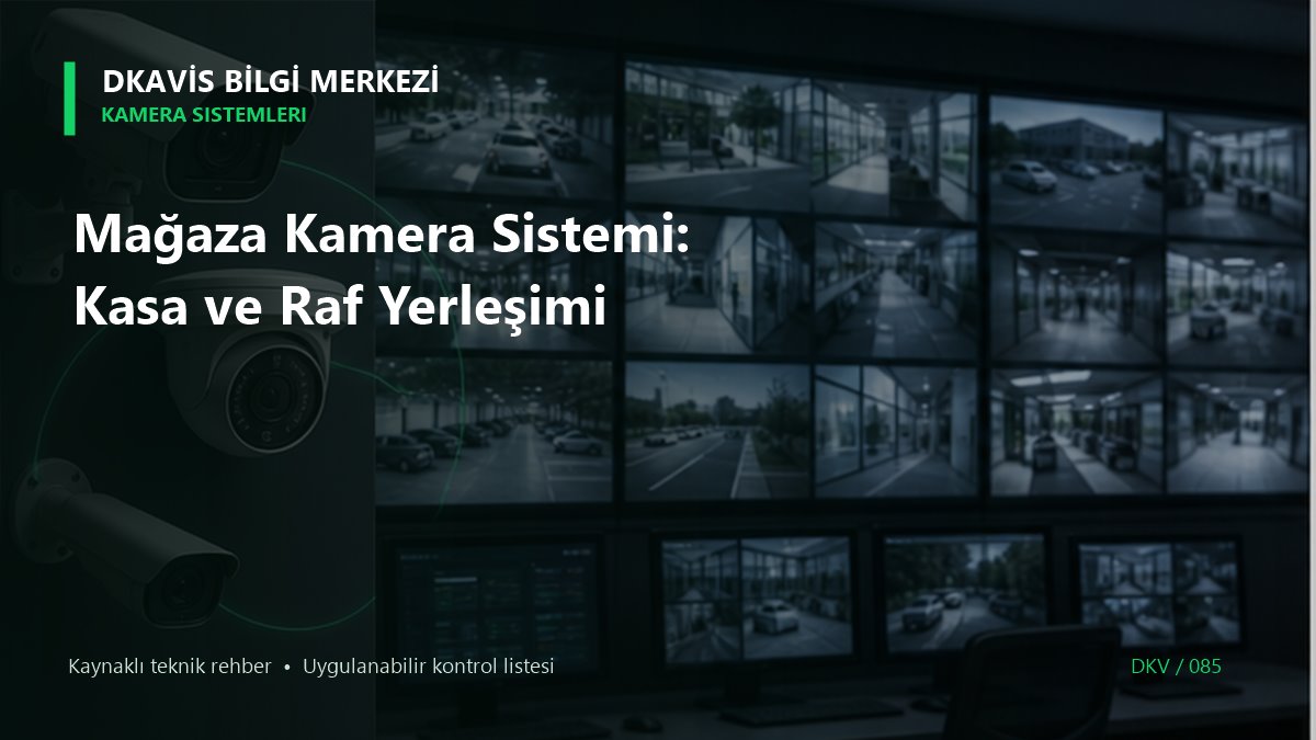 Mağaza Kamera Sistemi: Kasa ve Raf Yerleşimi teknik rehber kapak görseli