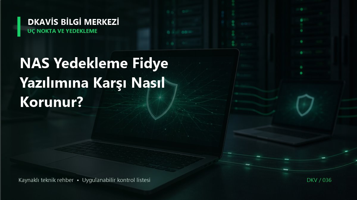 NAS Yedekleme Fidye Yazılımına Karşı Nasıl Korunur? teknik rehber kapak görseli