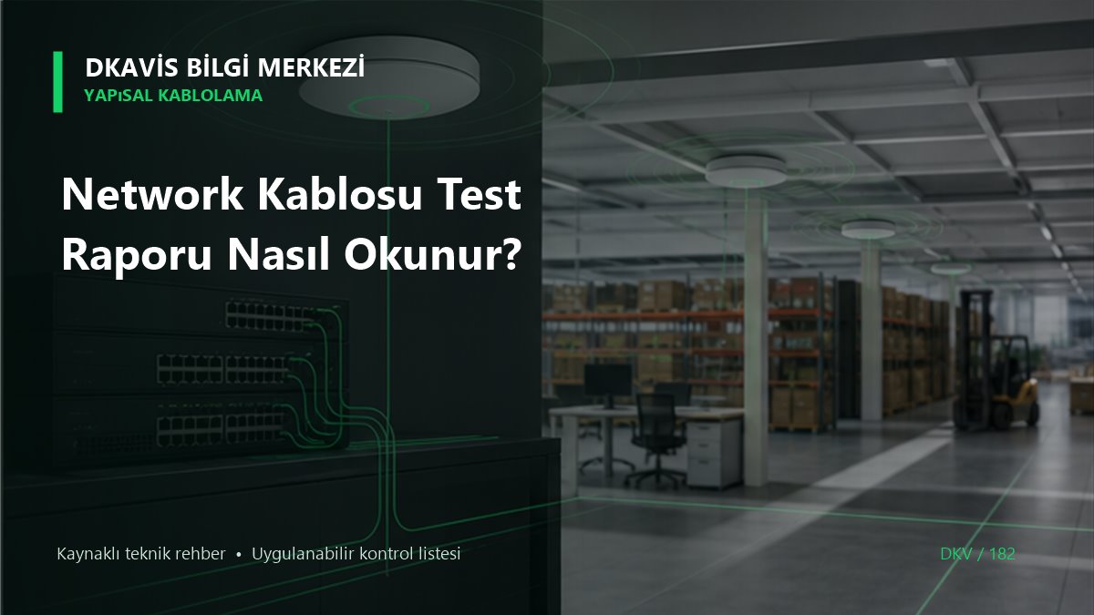 Network Kablosu Test Raporu Nasıl Okunur?