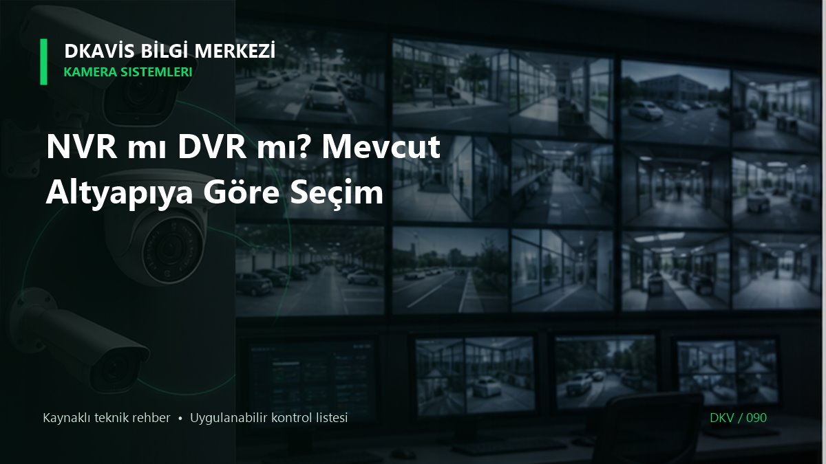 NVR mı DVR mı? Mevcut Altyapıya Göre Seçim teknik rehber kapak görseli