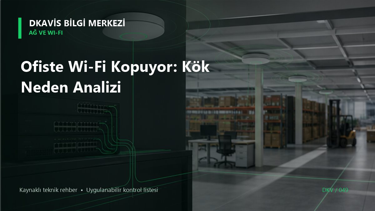 Ofiste Wi-Fi Kopuyor: Kök Neden Analizi