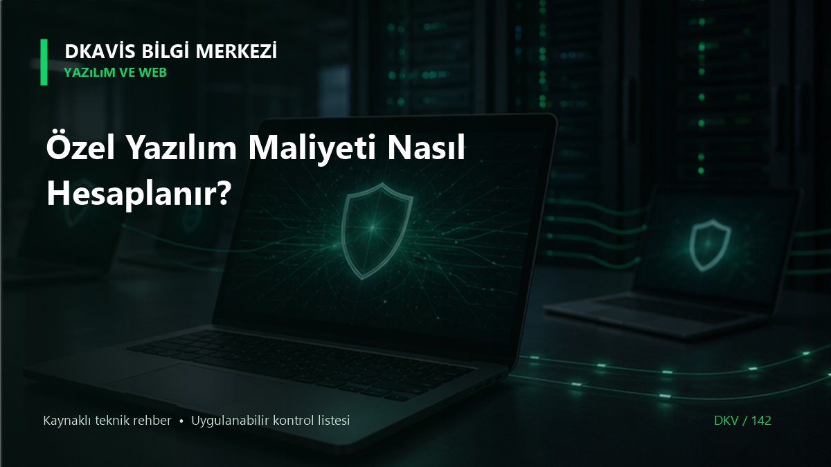 Özel Yazılım Maliyeti Nasıl Hesaplanır?