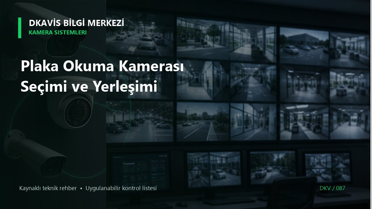 Plaka Okuma Kamerası Seçimi ve Yerleşimi teknik rehber kapak görseli