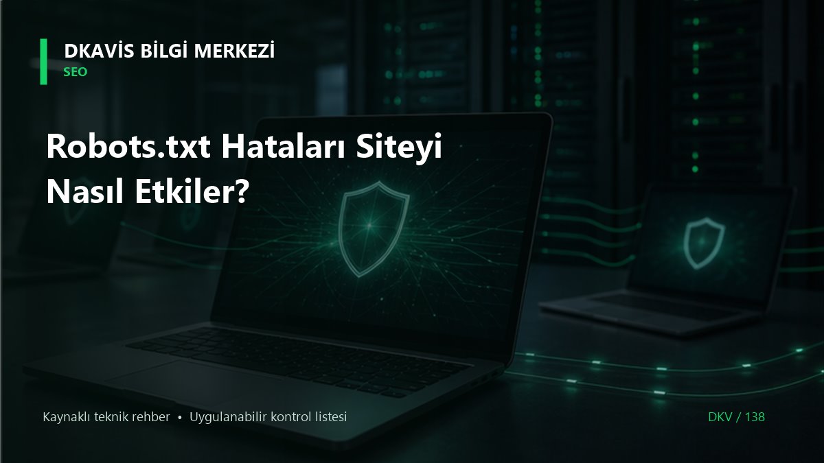 Robots.txt Hataları Siteyi Nasıl Etkiler? teknik rehber kapak görseli