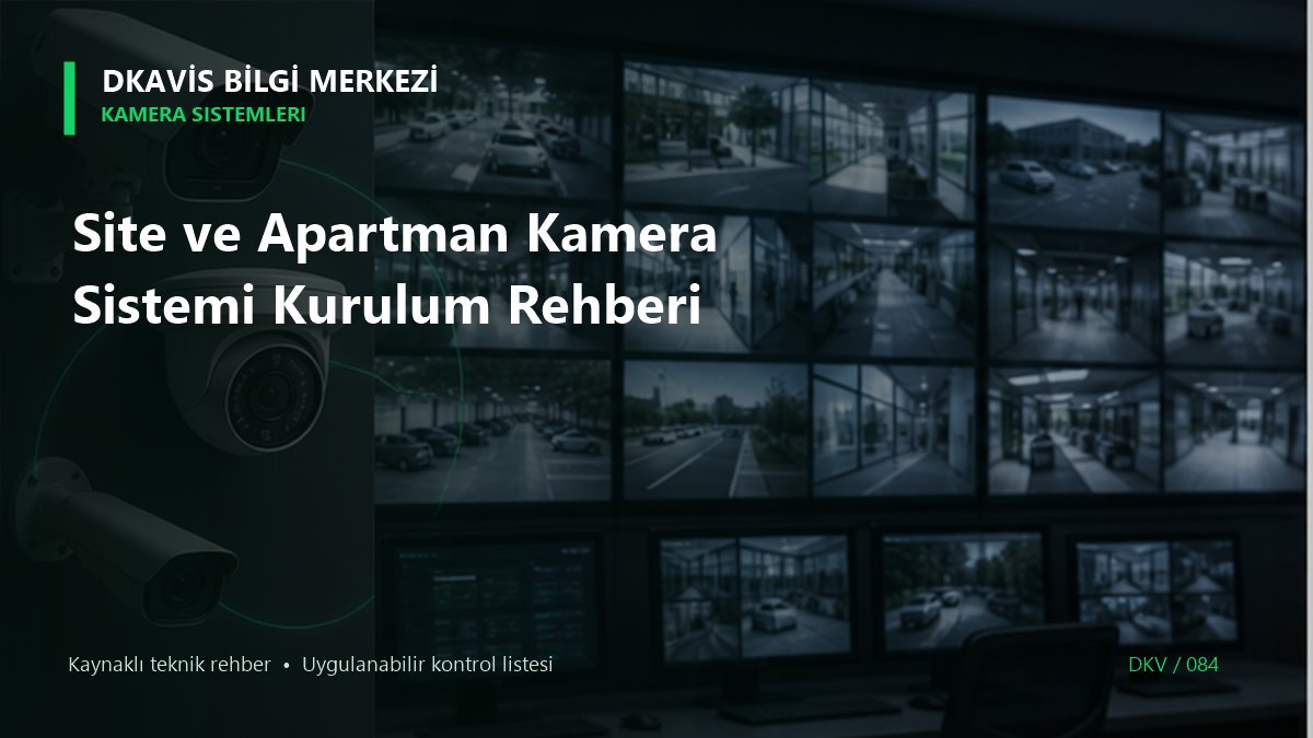 Site ve Apartman Kamera Sistemi Kurulum Rehberi