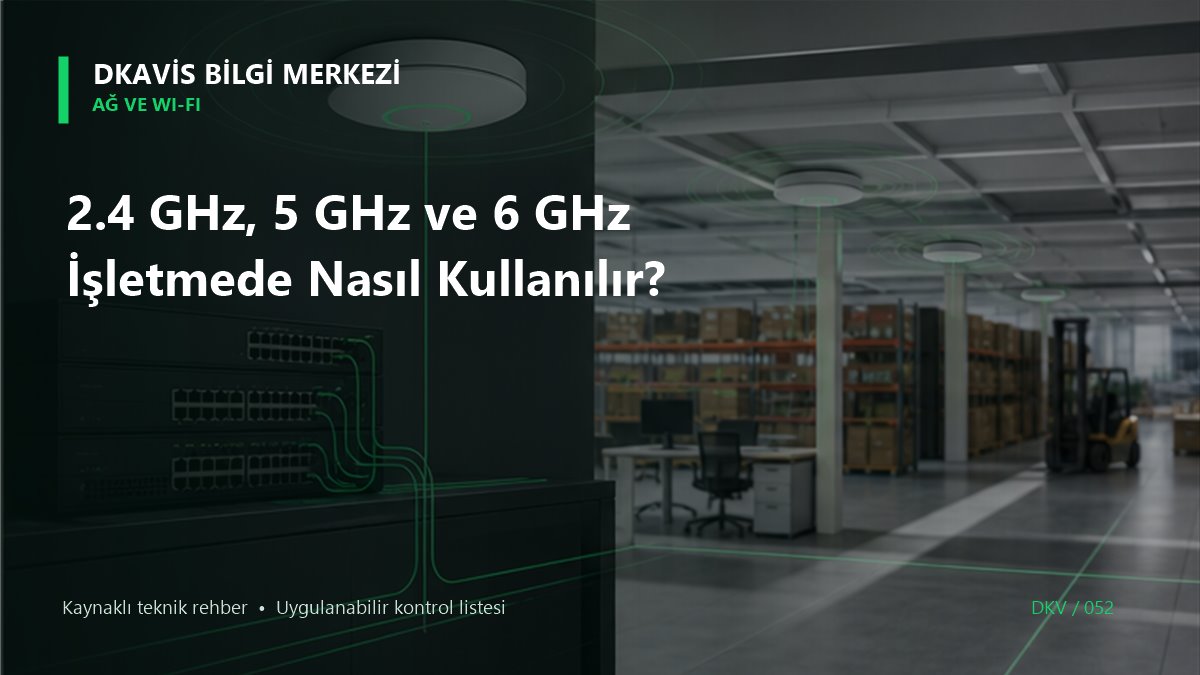 2.4 GHz, 5 GHz ve 6 GHz İşletmede Nasıl Kullanılır?