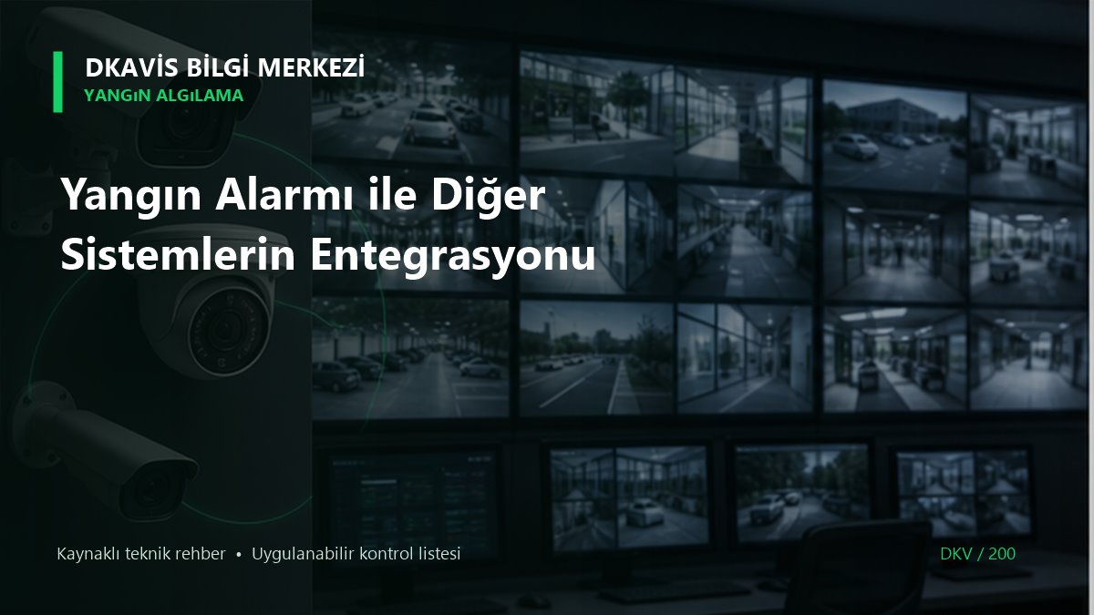 Yangın Alarmı ile Diğer Sistemlerin Entegrasyonu teknik rehber kapak görseli