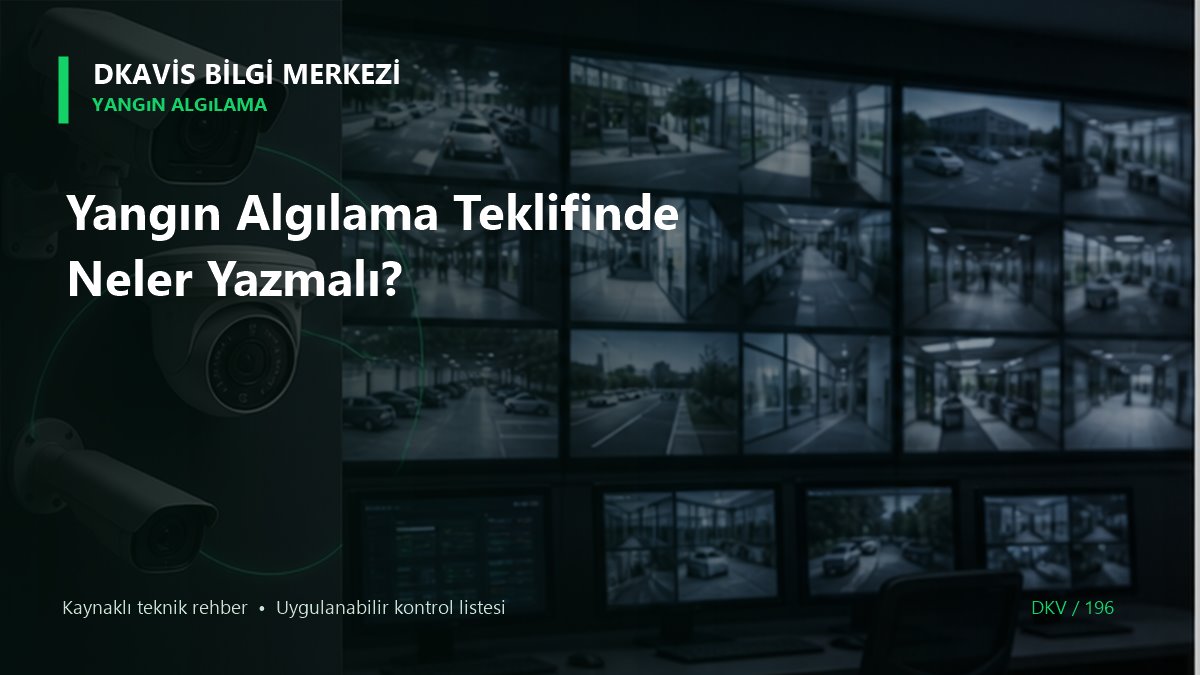 Yangın Algılama Teklifinde Neler Yazmalı?