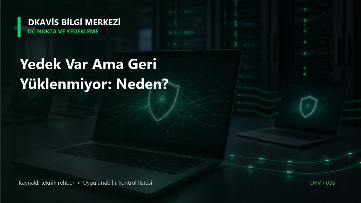 Yedek Var Ama Geri Yüklenmiyor: Neden?