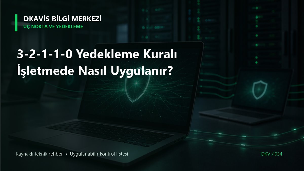3-2-1-1-0 Yedekleme Kuralı İşletmede Nasıl Uygulanır?