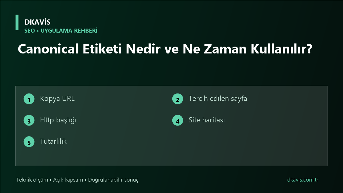 Canonical Etiketi Nedir ve Ne Zaman Kullanılır?