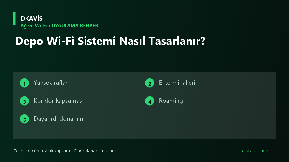 Depo Wi‑Fi Sistemi Nasıl Tasarlanır?