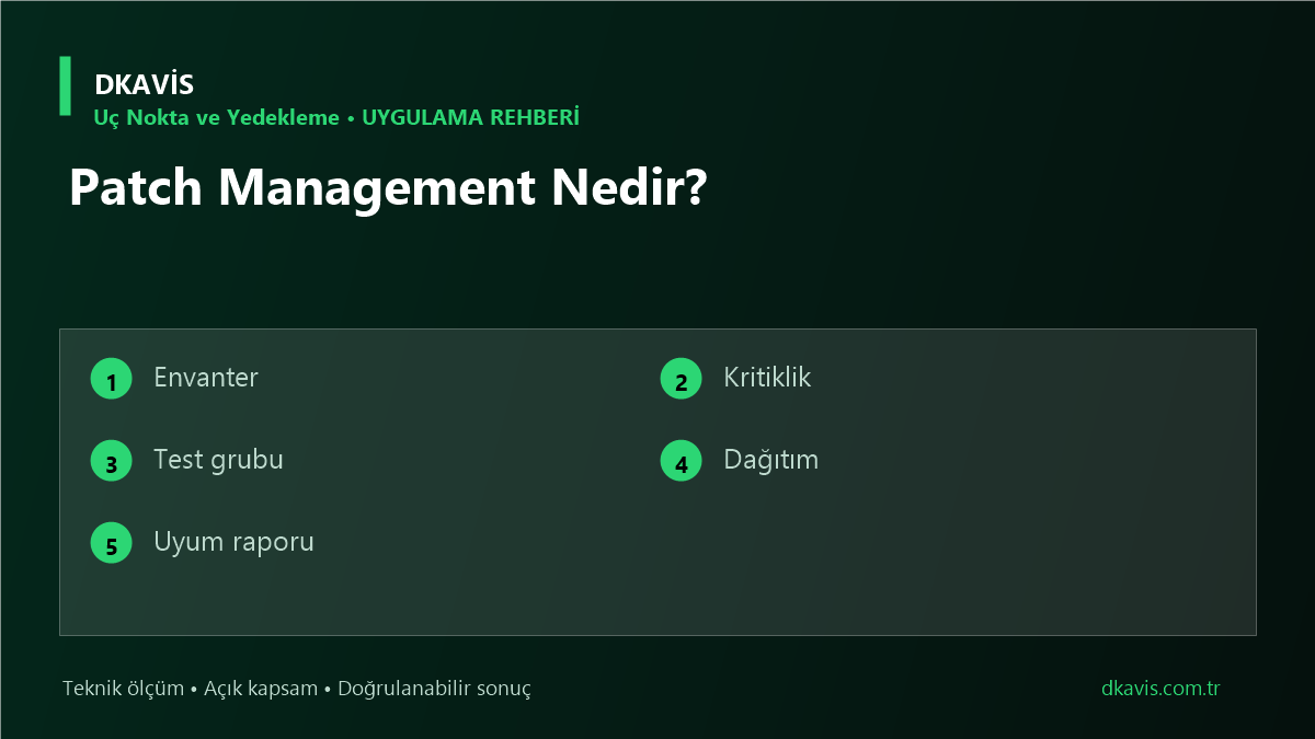 Patch Management Nedir?