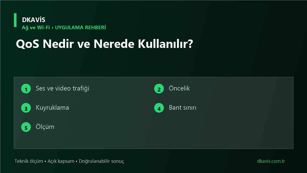 QoS Nedir ve Nerede Kullanılır?
