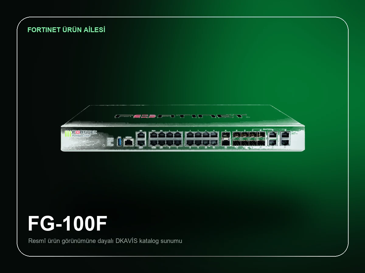 Fortinet FortiGate 100F 1 Yıl Lisans Paketi ürün görünümü