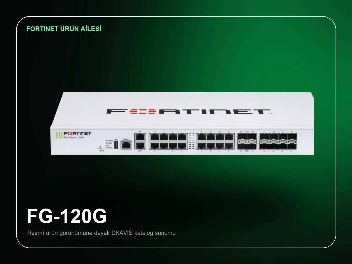 Fortinet FortiGate 120G 1 Yıl Lisans Paketi ürün görünümü