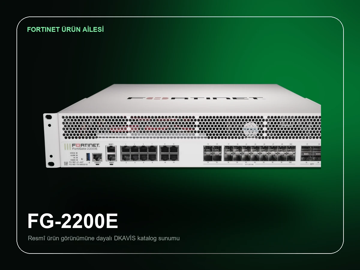 Fortinet FortiGate 2200E 1 Yıl Lisans Paketi ürün görünümü