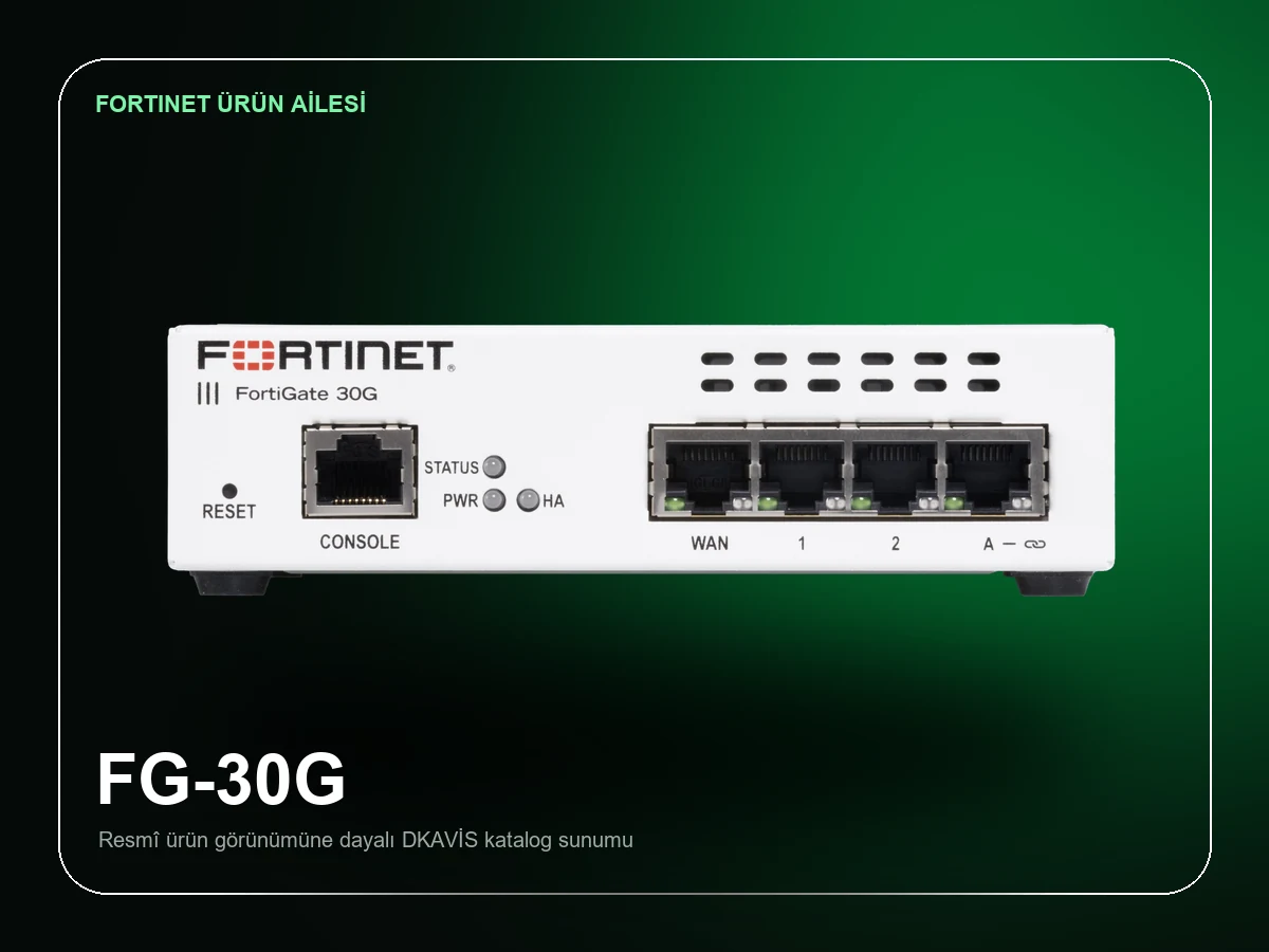 Fortinet FortiGate 30G 1 Yıl Lisans Paketi ürün görünümü