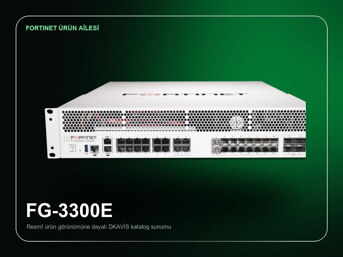 Fortinet FortiGate 3300E 1 Yıl Lisans Paketi ürün görünümü
