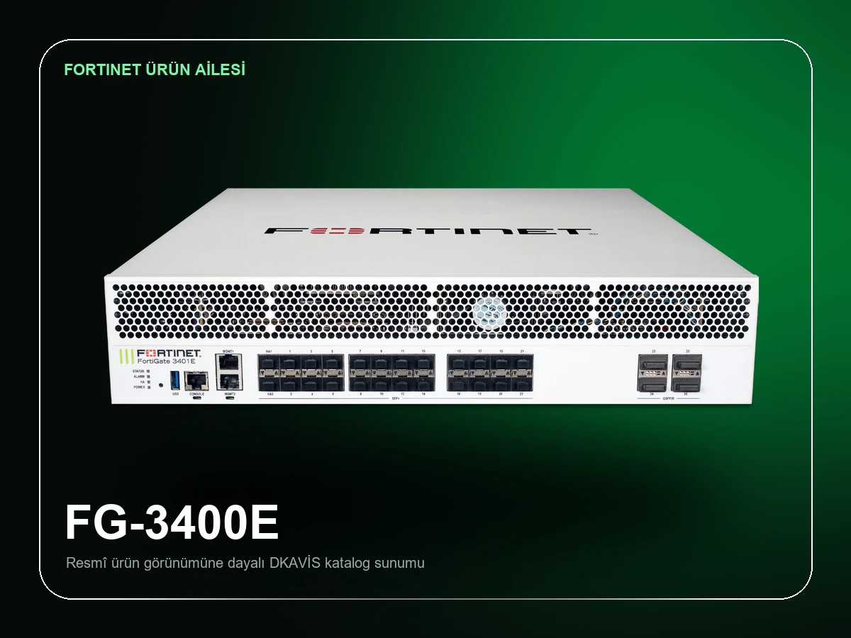 Fortinet FortiGate 3400E 1 Yıl Lisans Paketi ürün görünümü