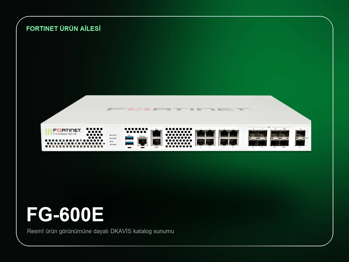 Fortinet FortiGate 600E 1 Yıl Lisans Paketi ürün görünümü