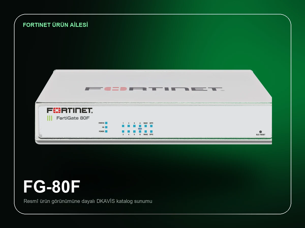 Fortinet FortiGate 80F 1 Yıl Lisans Paketi ürün görünümü