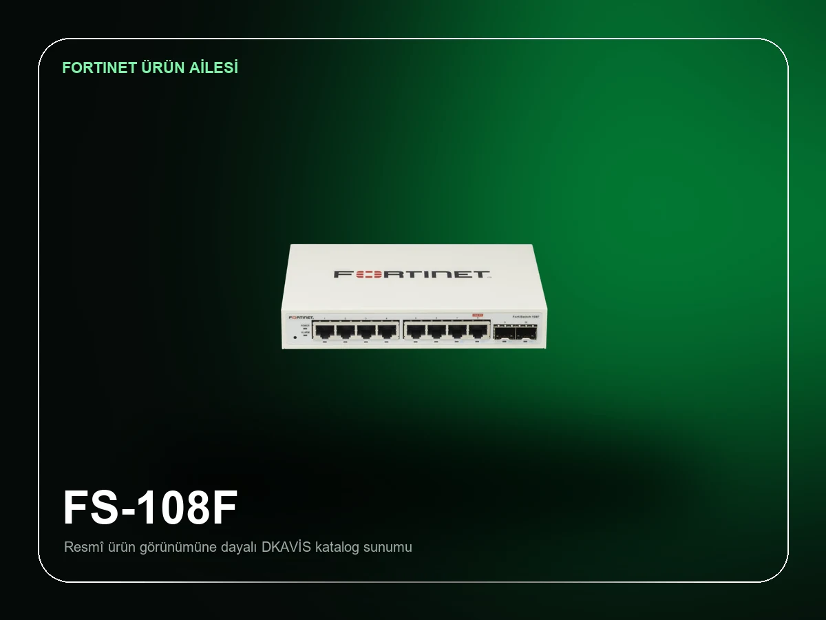 Fortinet FortiSwitch 108F ürün görünümü