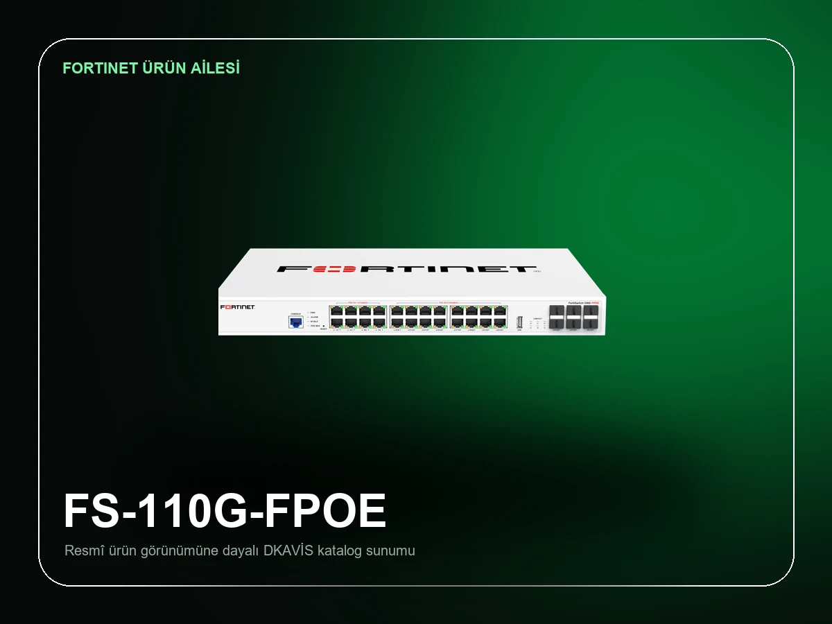 Fortinet FortiSwitch 110G-FPOE ürün görünümü
