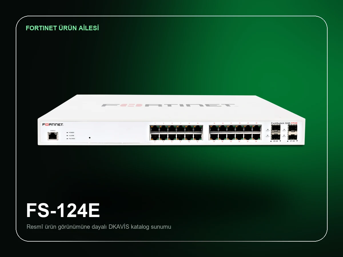 Fortinet FortiSwitch 124E ürün görünümü