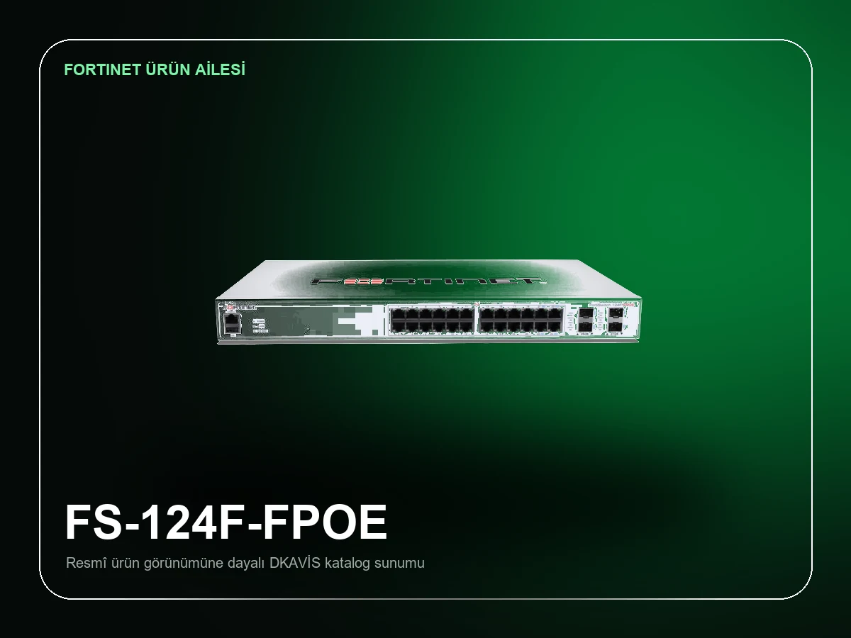 Fortinet FortiSwitch 124F-FPOE ürün görünümü